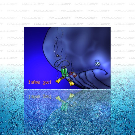 Grußkarte - I Miss You