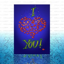 Grußkarte - I Love You