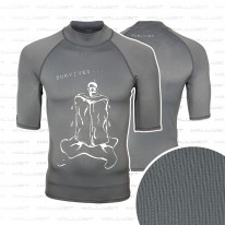 Lycra Shirt UV Schutz Rash Guard  - Survived -